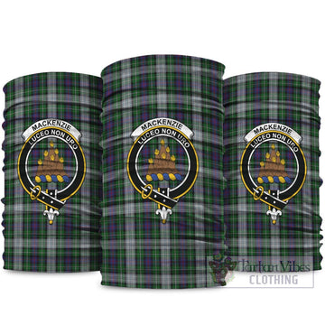 MacKenzie Dress Tartan Neck Gaiters, Tartan Bandanas, Tartan Head Band with Family Crest