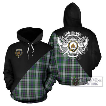 Mackenzie Dress Tartan Hoodie with Family Crest and Military Logo Style