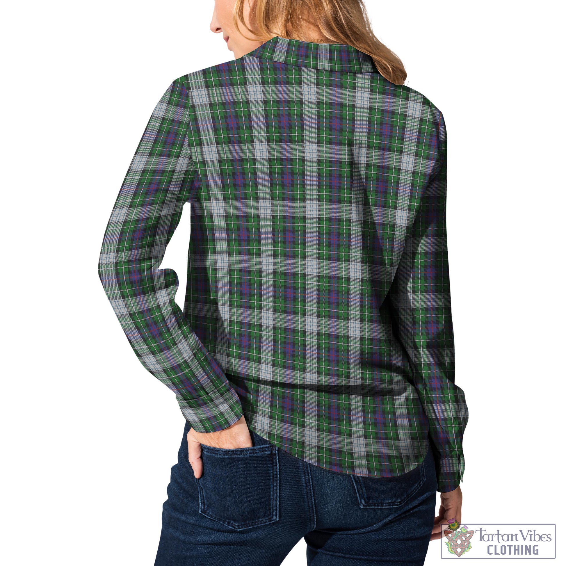 MacKenzie Dress Tartan Womens Casual Shirt