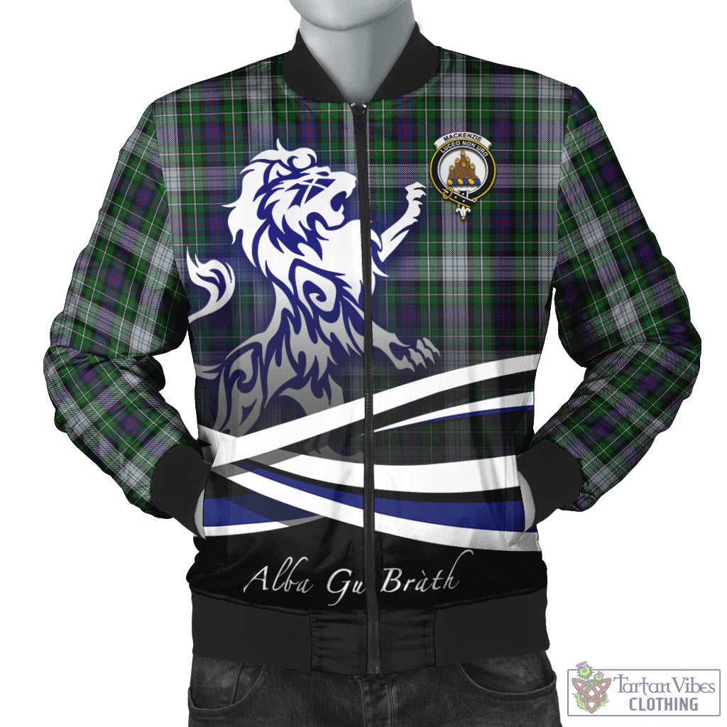 Tartan Vibes Clothing MacKenzie Dress Tartan Bomber Jacket with Alba Gu Brath Regal Lion Emblem