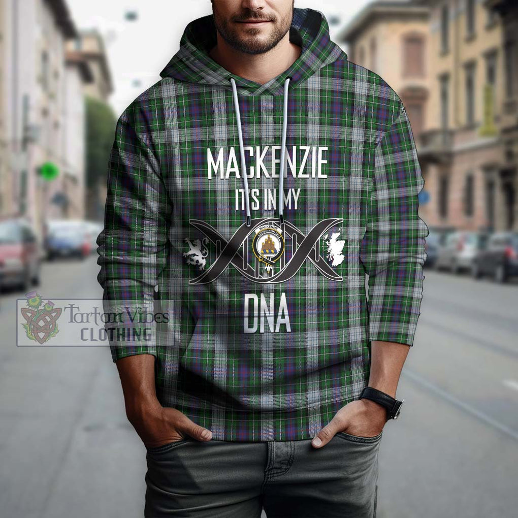 Mackenzie Dress Tartan Hoodie with Family Crest DNA In Me Style Pullover Hoodie - Tartanvibesclothing Shop