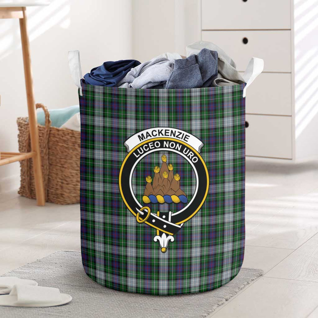 Mackenzie Dress Tartan Laundry Basket with Family Crest One Size - Tartanvibesclothing Shop