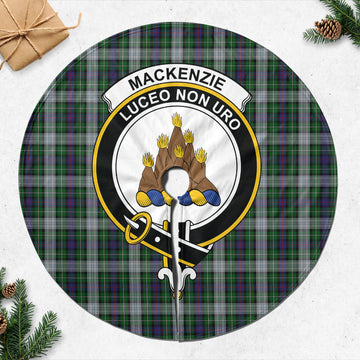 MacKenzie Dress Tartan Christmas Tree Skirt with Family Crest