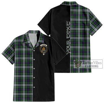 Mackenzie Dress Tartan Short Sleeve Button Shirt with Family Crest and Half Of Me Style