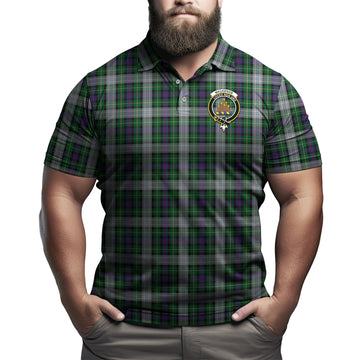 MacKenzie Dress Tartan Men's Polo Shirt with Family Crest