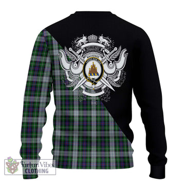 Mackenzie Dress Tartan Ugly Sweater with Family Crest and Military Logo Style