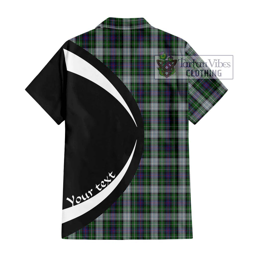 Mackenzie Dress Tartan Short Sleeve Button Up with Family Crest Circle Style - Tartan Vibes Clothing