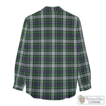 MacKenzie Dress Tartan Women's Casual Shirt with Family Crest