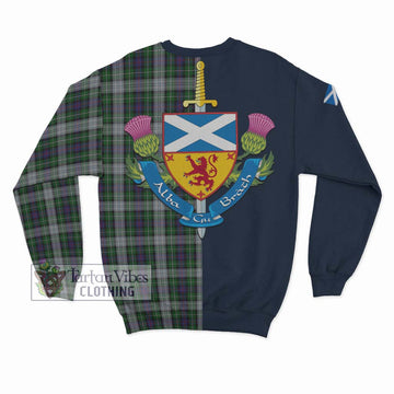 Mackenzie Dress Tartan Sweatshirt Alba with Scottish Lion Royal Arm Half Style