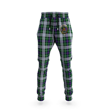 MacKenzie Dress Tartan Joggers Pants with Family Crest