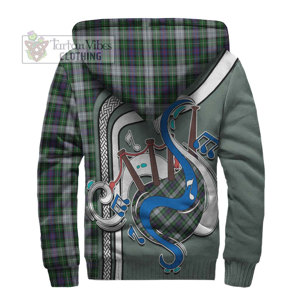 Mackenzie Dress Tartan Sherpa Hoodie with Epic Bagpipe Style - Tartanvibesclothing Shop