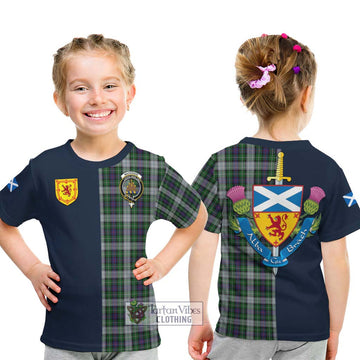 Mackenzie Dress Tartan Kid T-Shirt Alba with Scottish Lion Royal Arm Half Style