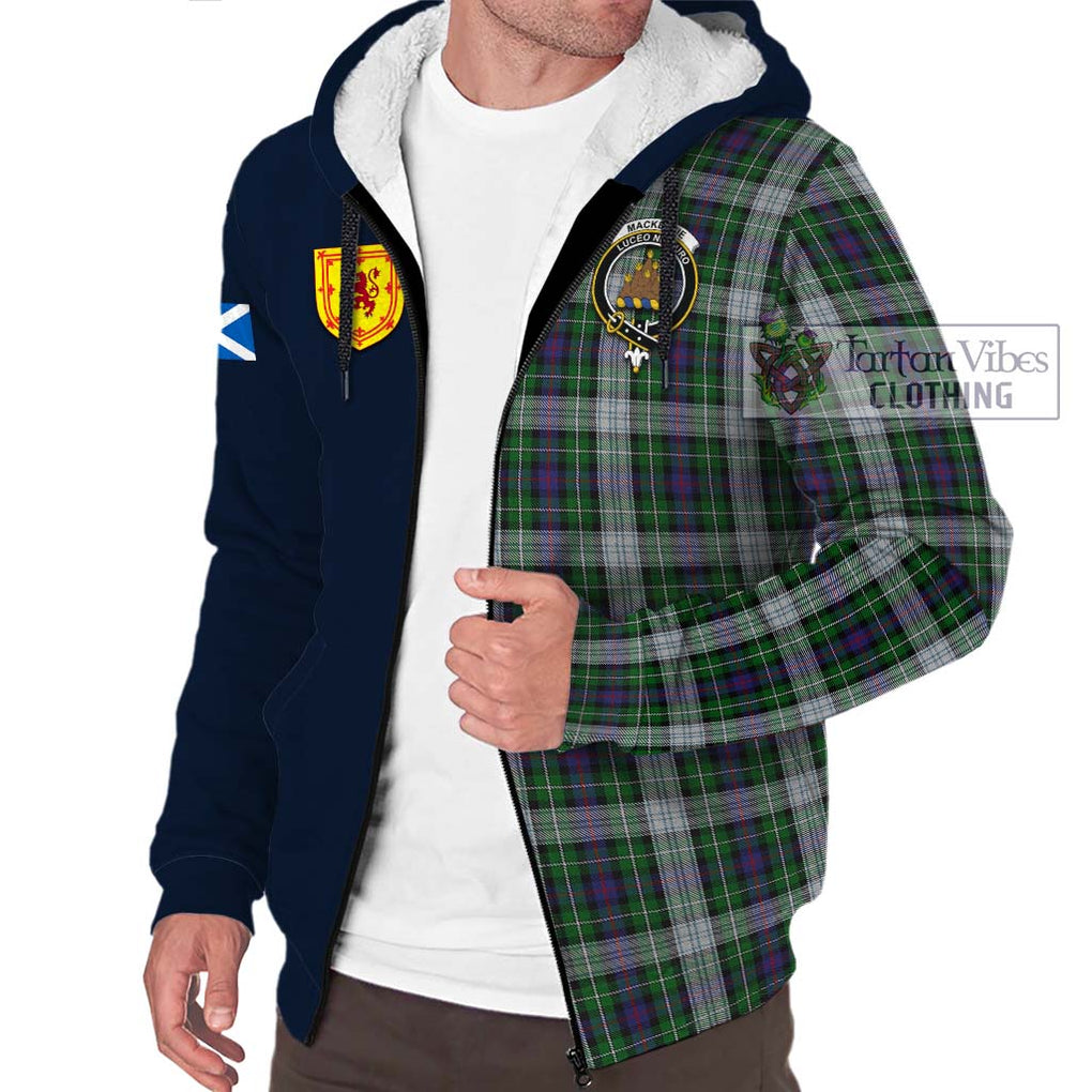 Tartan Vibes Clothing Mackenzie Dress Tartan Sherpa Hoodie with Scottish Lion Royal Arm Half Style