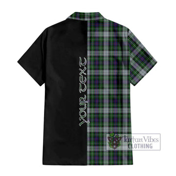 Mackenzie Dress Tartan Short Sleeve Button Shirt with Family Crest and Half Of Me Style