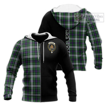 Mackenzie Dress Tartan Knitted Hoodie with Family Crest and Half Of Me Style