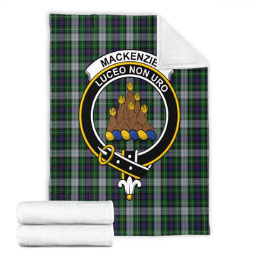 MacKenzie Dress Tartan Blanket with Family Crest