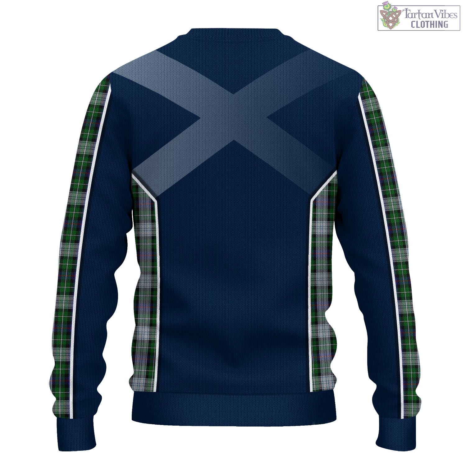 Tartan Vibes Clothing MacKenzie Dress Tartan Knitted Sweatshirt with Family Crest and Scottish Thistle Vibes Sport Style