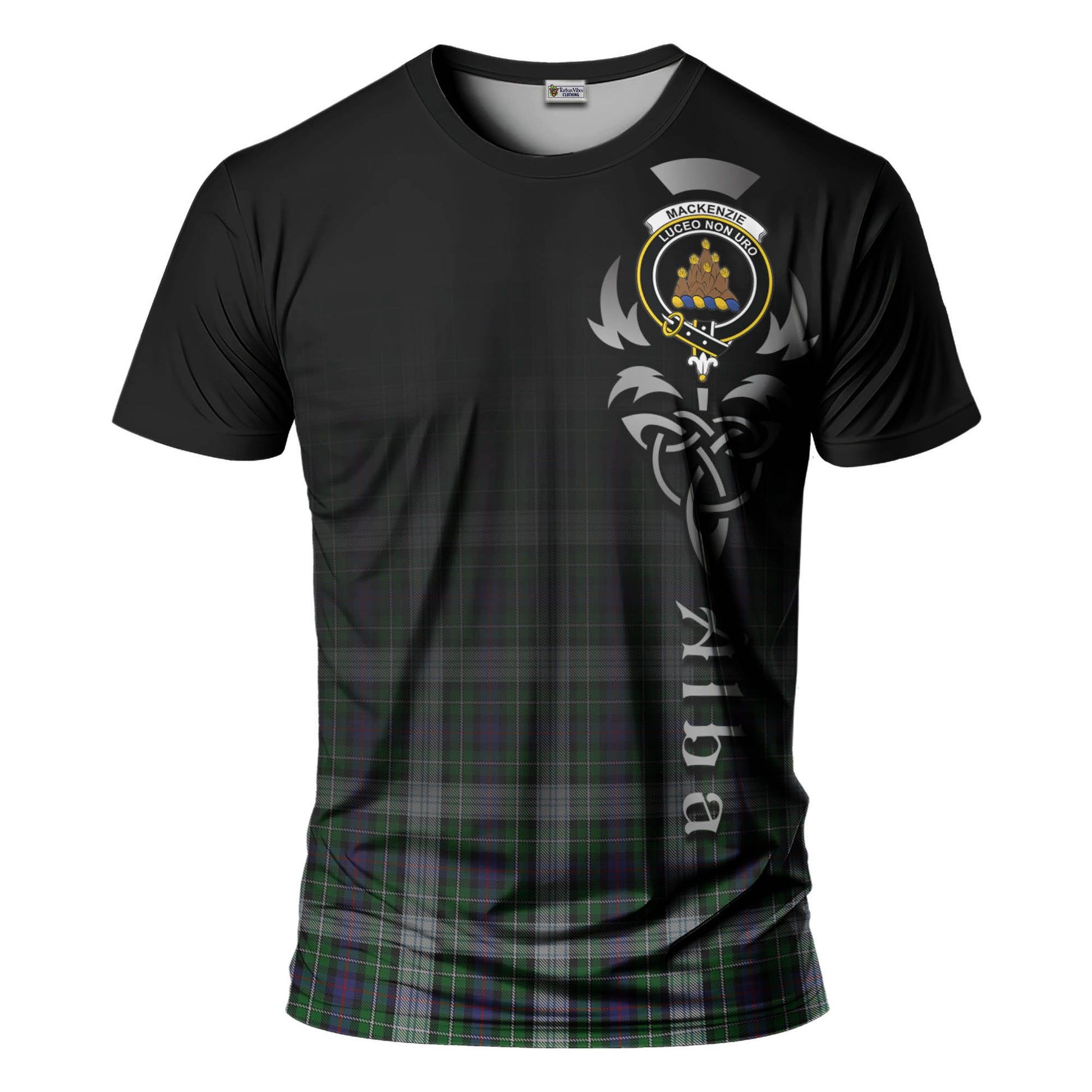 Tartan Vibes Clothing MacKenzie Dress Tartan T-Shirt Featuring Alba Gu Brath Family Crest Celtic Inspired