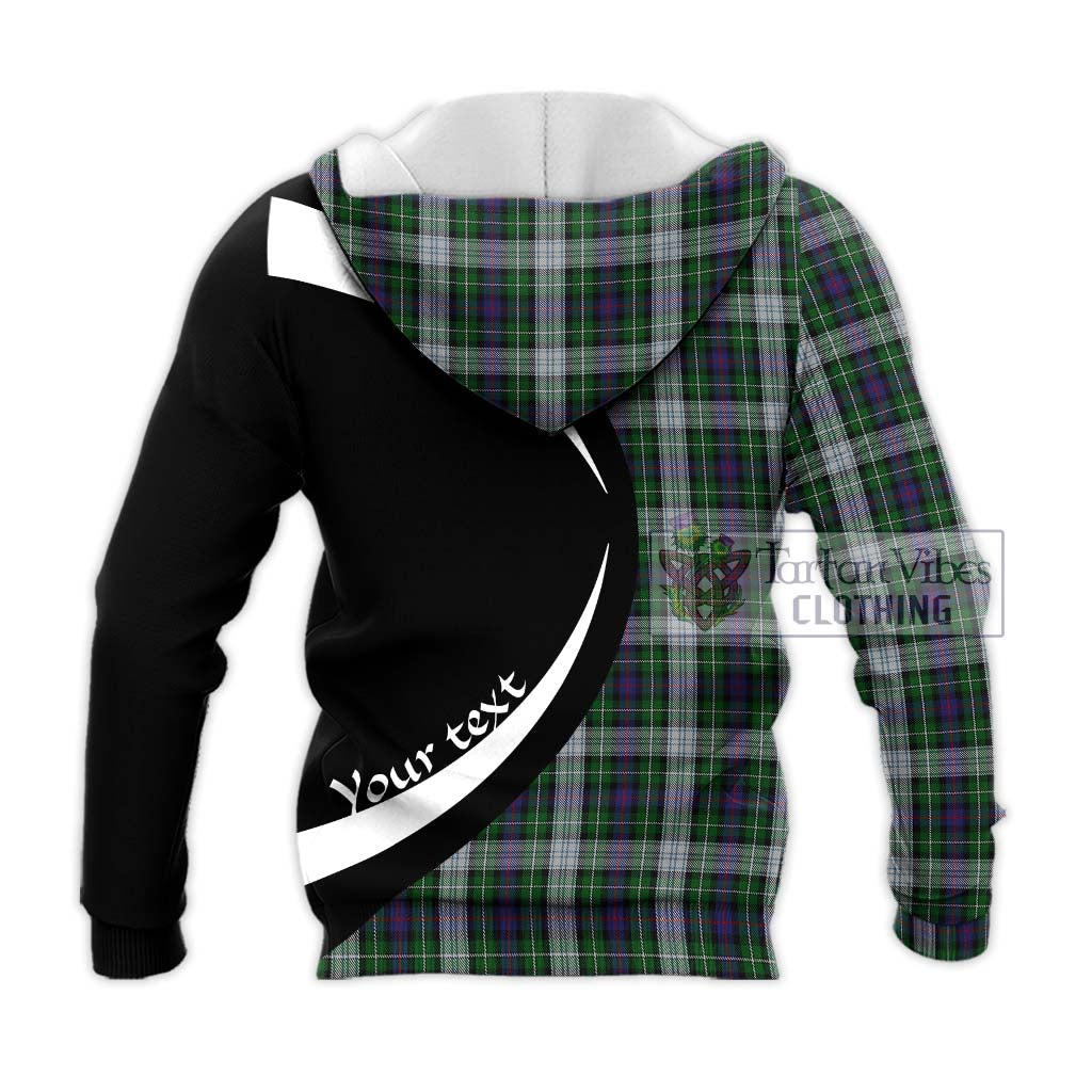 Mackenzie Dress Tartan Knitted Hoodie with Family Crest Circle Style - Tartan Vibes Clothing