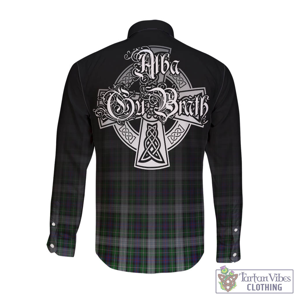 Tartan Vibes Clothing MacKenzie Dress Tartan Long Sleeve Button Up Featuring Alba Gu Brath Family Crest Celtic Inspired