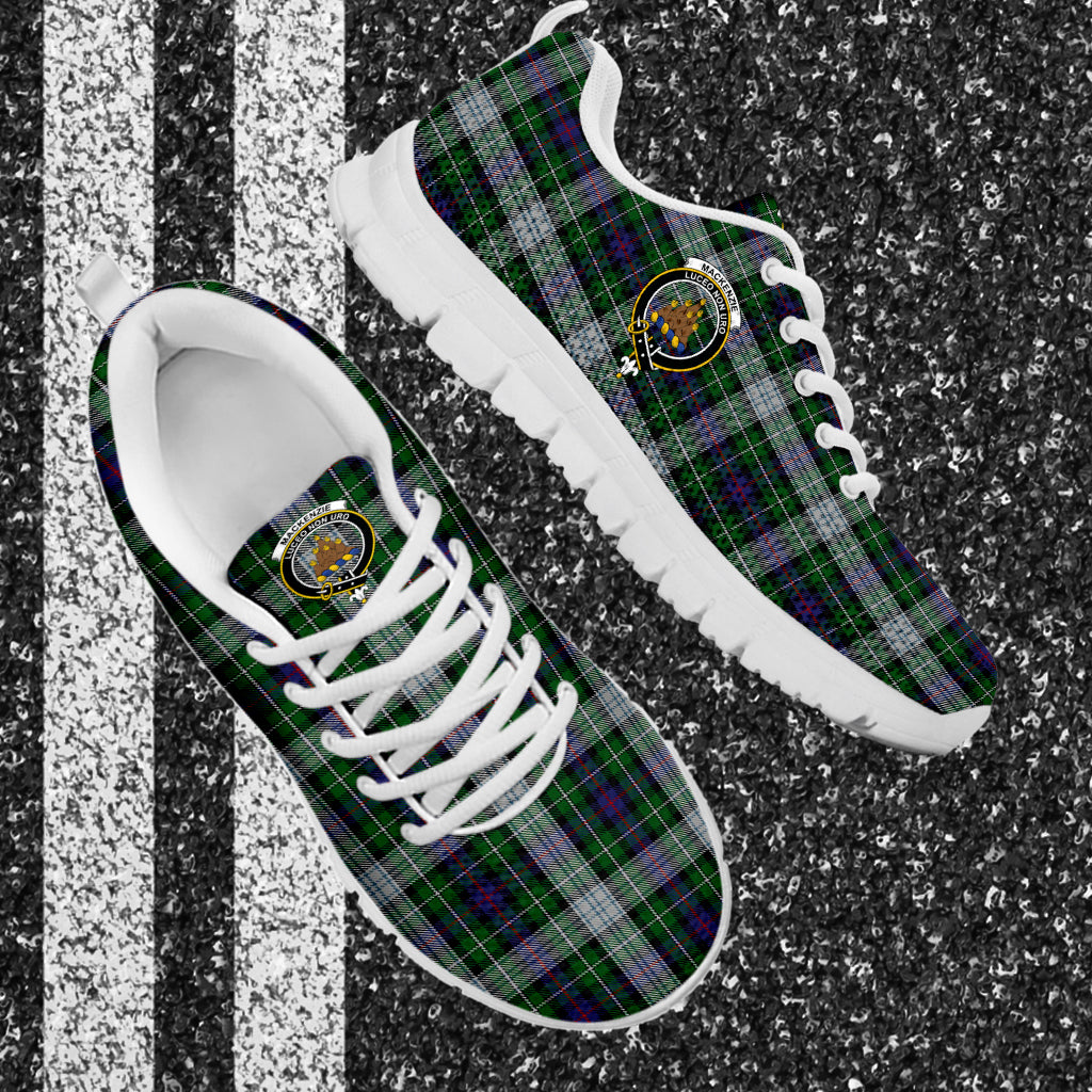 MacKenzie Dress Tartan Sneakers with Family Crest - Tartan Vibes Clothing