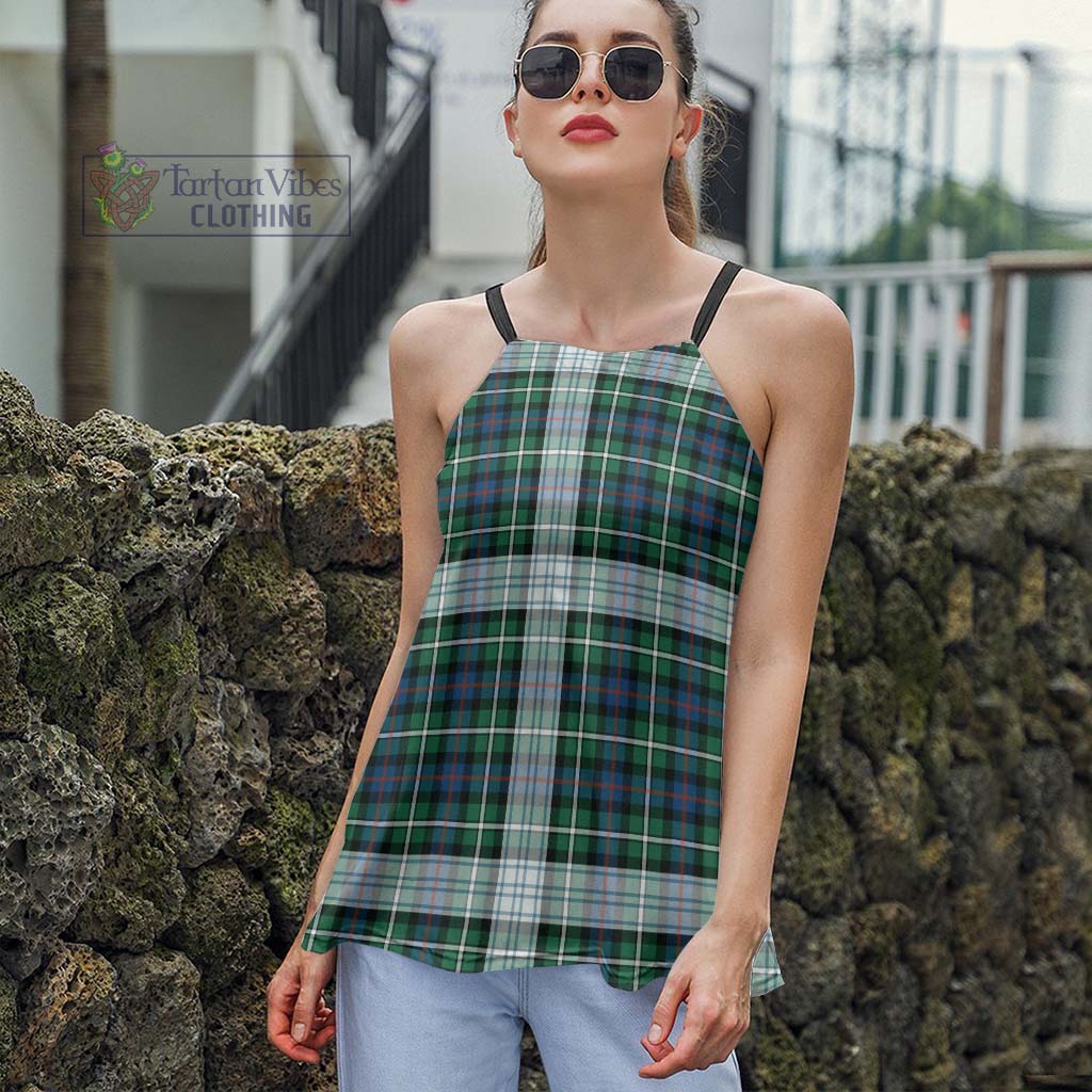 Tartan Vibes Clothing Mackenzie Dress Ancient Tartan Loose Halter Neck Camisole