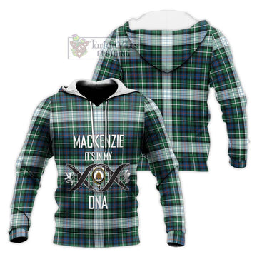 Mackenzie Dress Ancient Tartan Knitted Hoodie with Family Crest DNA In Me Style