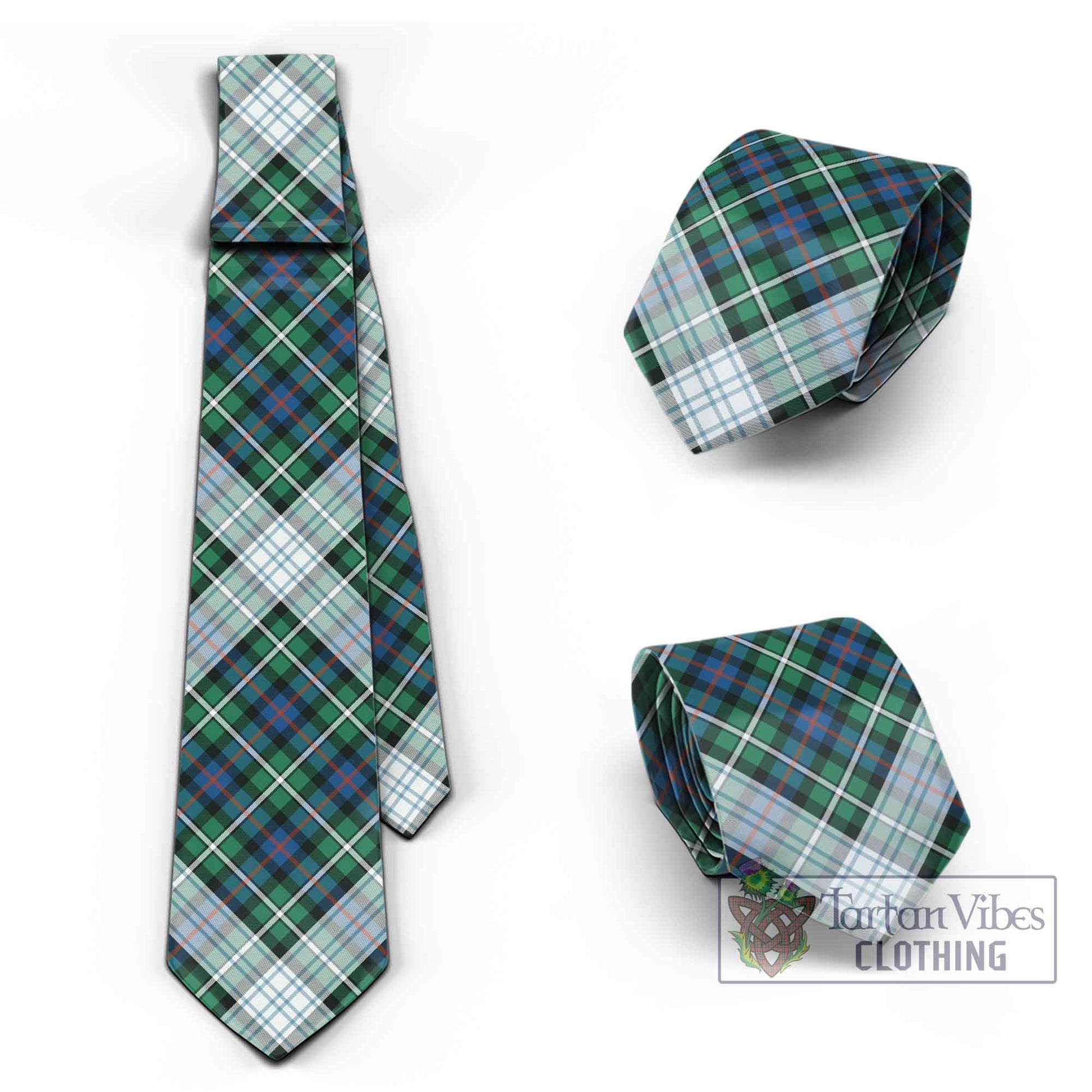 Tartan Vibes Clothing Mackenzie Dress Ancient Tartan Classic Necktie Cross Style