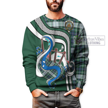 Mackenzie Dress Ancient Tartan Sweatshirt with Epic Bagpipe Style