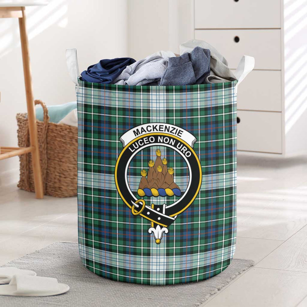 Mackenzie Dress Ancient Tartan Laundry Basket with Family Crest One Size - Tartanvibesclothing Shop