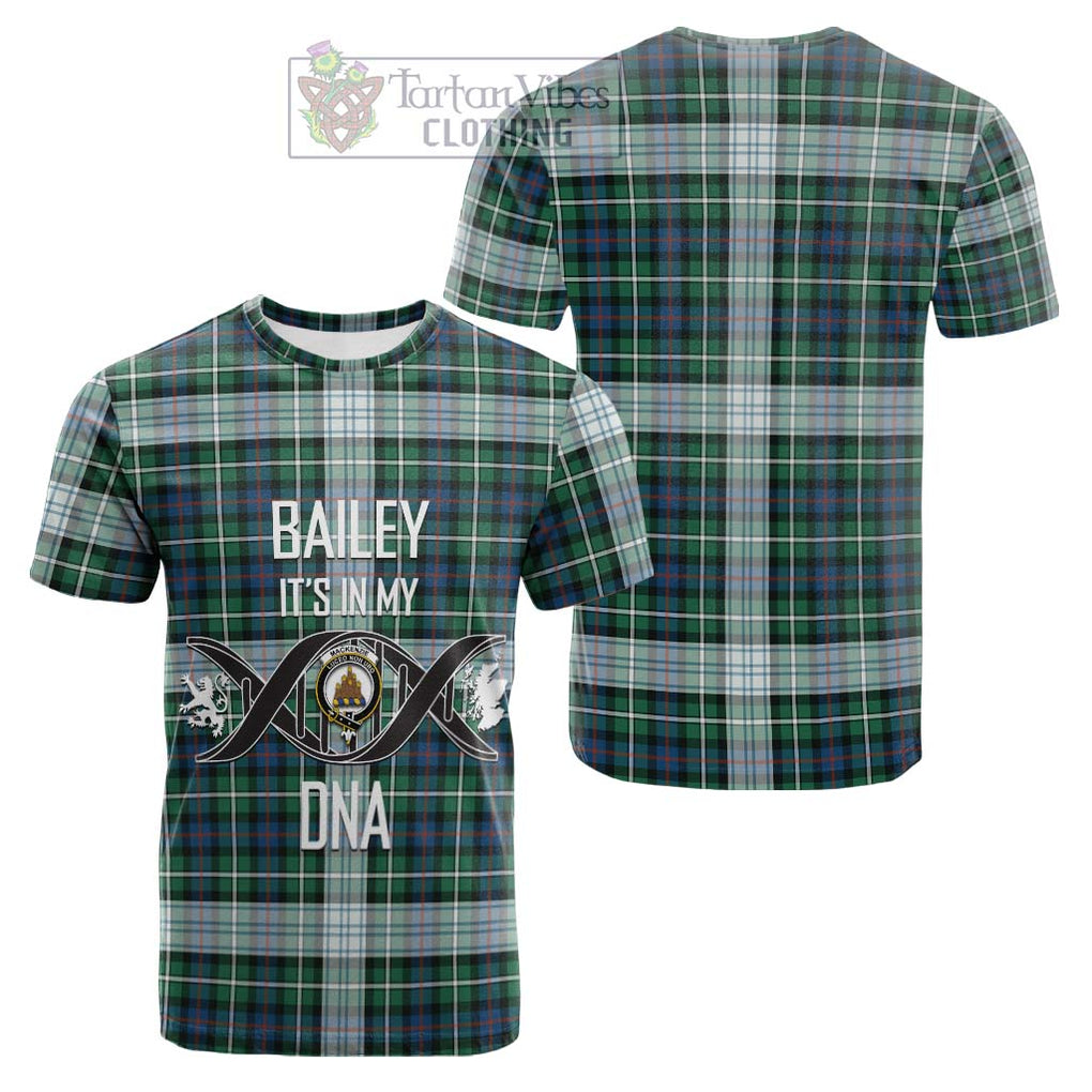 Tartan Vibes Clothing Mackenzie Dress Ancient Tartan Cotton T-shirt with Family Crest DNA In Me Style