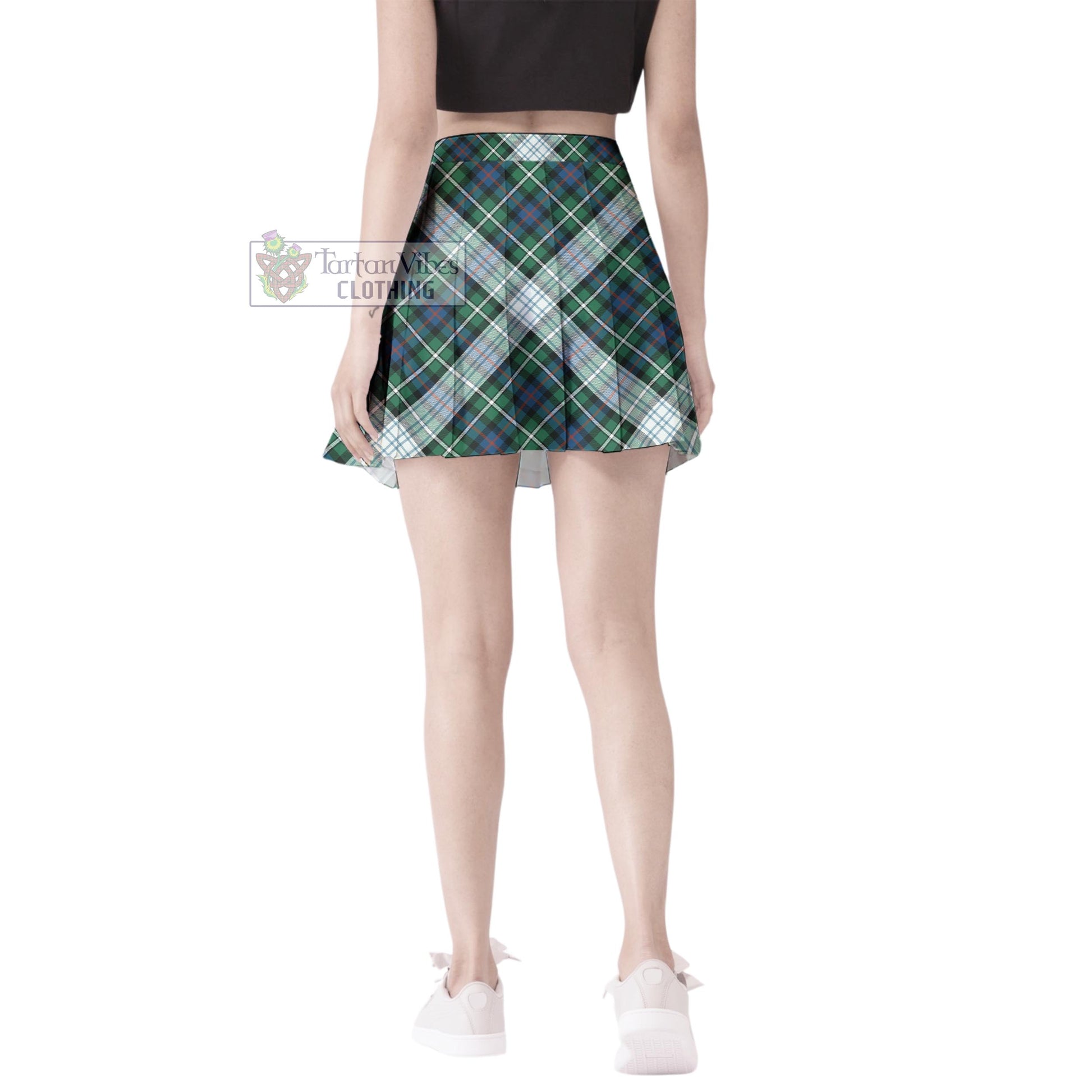 Tartan Vibes Clothing Mackenzie Dress Ancient Tartan Women's Plated Mini Skirt