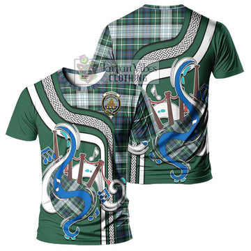 Mackenzie Dress Ancient Tartan T-Shirt with Epic Bagpipe Style