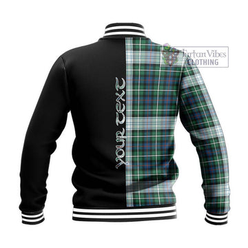 Mackenzie Dress Ancient Tartan Baseball Jacket with Family Crest and Half Of Me Style