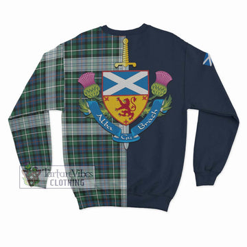 Mackenzie Dress Ancient Tartan Sweatshirt Alba with Scottish Lion Royal Arm Half Style