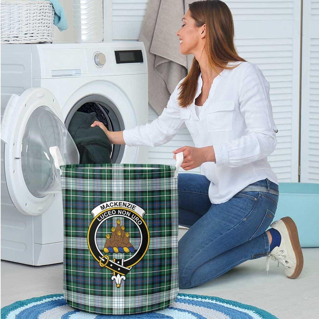 Mackenzie Dress Ancient Tartan Laundry Basket with Family Crest - Tartanvibesclothing Shop