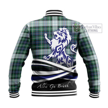 Mackenzie Dress Ancient Tartan Baseball Jacket with Alba Gu Brath Regal Lion Emblem