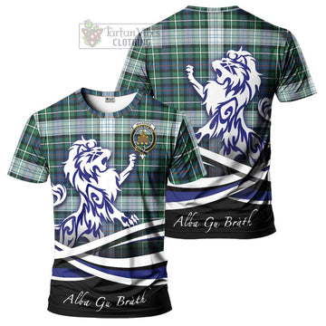 Mackenzie Dress Ancient Tartan Cotton T-shirt with Alba Gu Brath Regal Lion Emblem