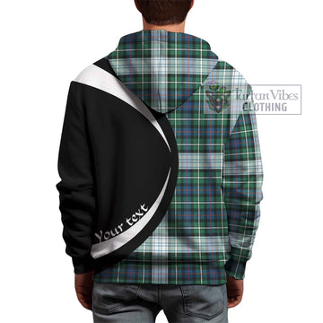 Mackenzie Dress Ancient Tartan Hoodie with Family Crest Circle Style