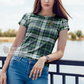 Mackenzie Dress Ancient Tartan Cotton T-Shirt with Family Crest