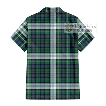 Mackenzie Dress Ancient Tartan Short Sleeve Button Shirt with Family Crest DNA In Me Style