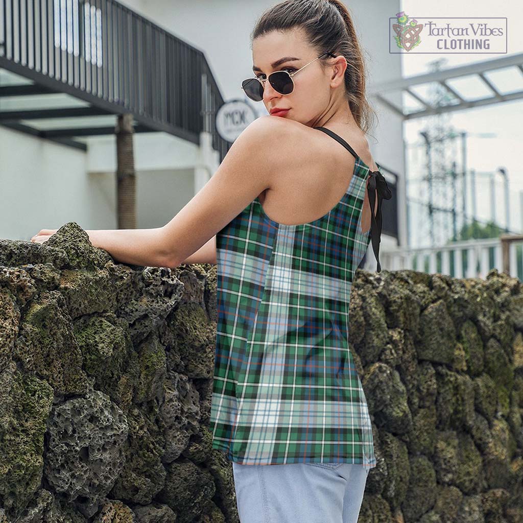 Tartan Vibes Clothing Mackenzie Dress Ancient Tartan Loose Halter Neck Camisole