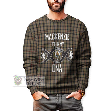 Mackenzie Hunting Tartan Sweatshirt with Family Crest DNA In Me Style