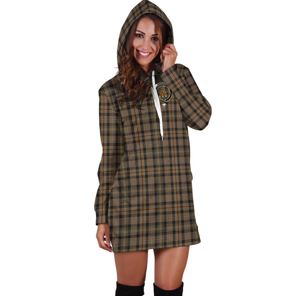 MacKenzie Hunting Tartan Hoodie Dress with Family Crest - Tartan Vibes Clothing