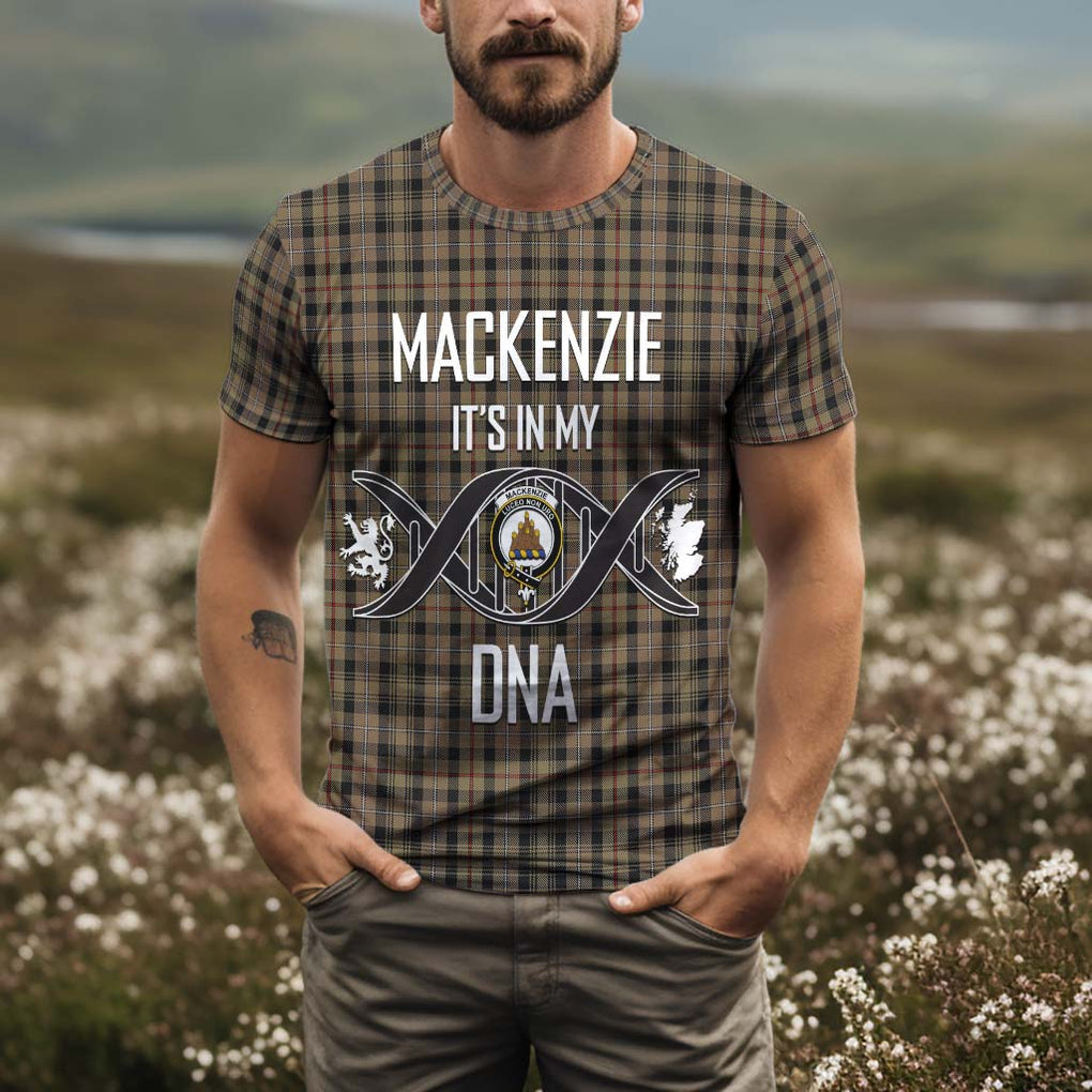 Mackenzie Hunting Tartan T-Shirt with Family Crest DNA In Me Style Kid's Shirt - Tartan Vibes Clothing