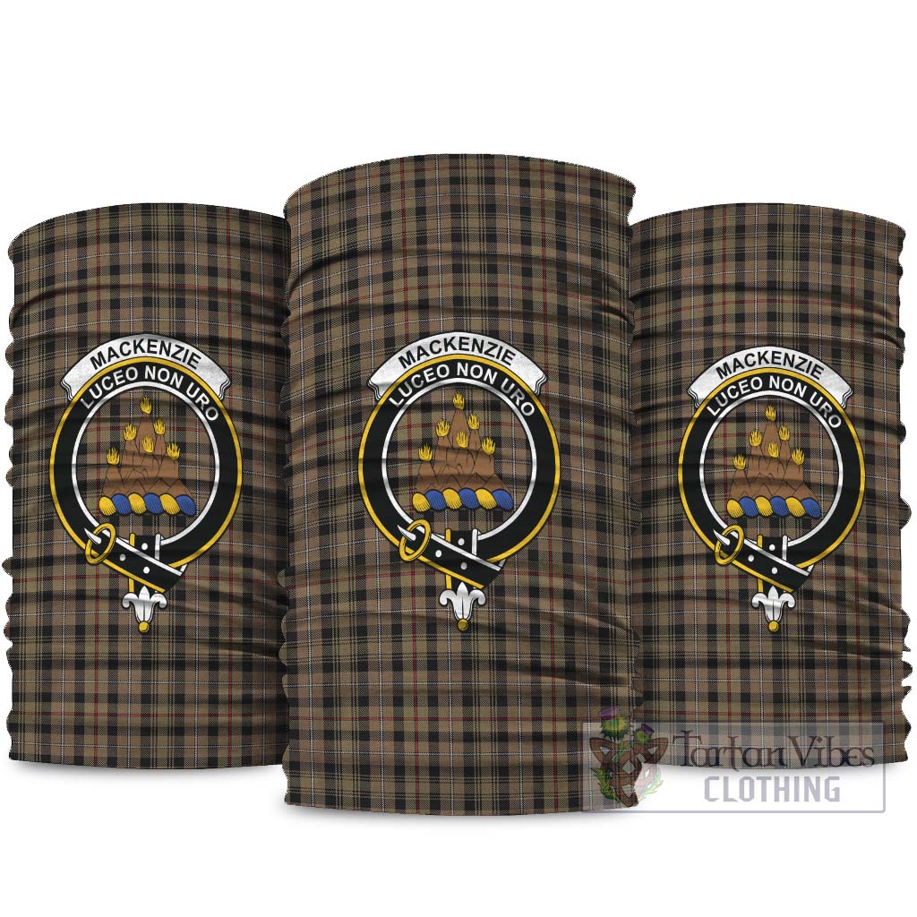 MacKenzie Hunting Tartan Neck Gaiters, Tartan Bandanas, Tartan Head Band with Family Crest