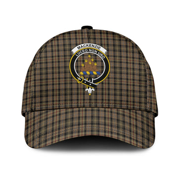 MacKenzie Hunting Tartan Classic Cap with Family Crest