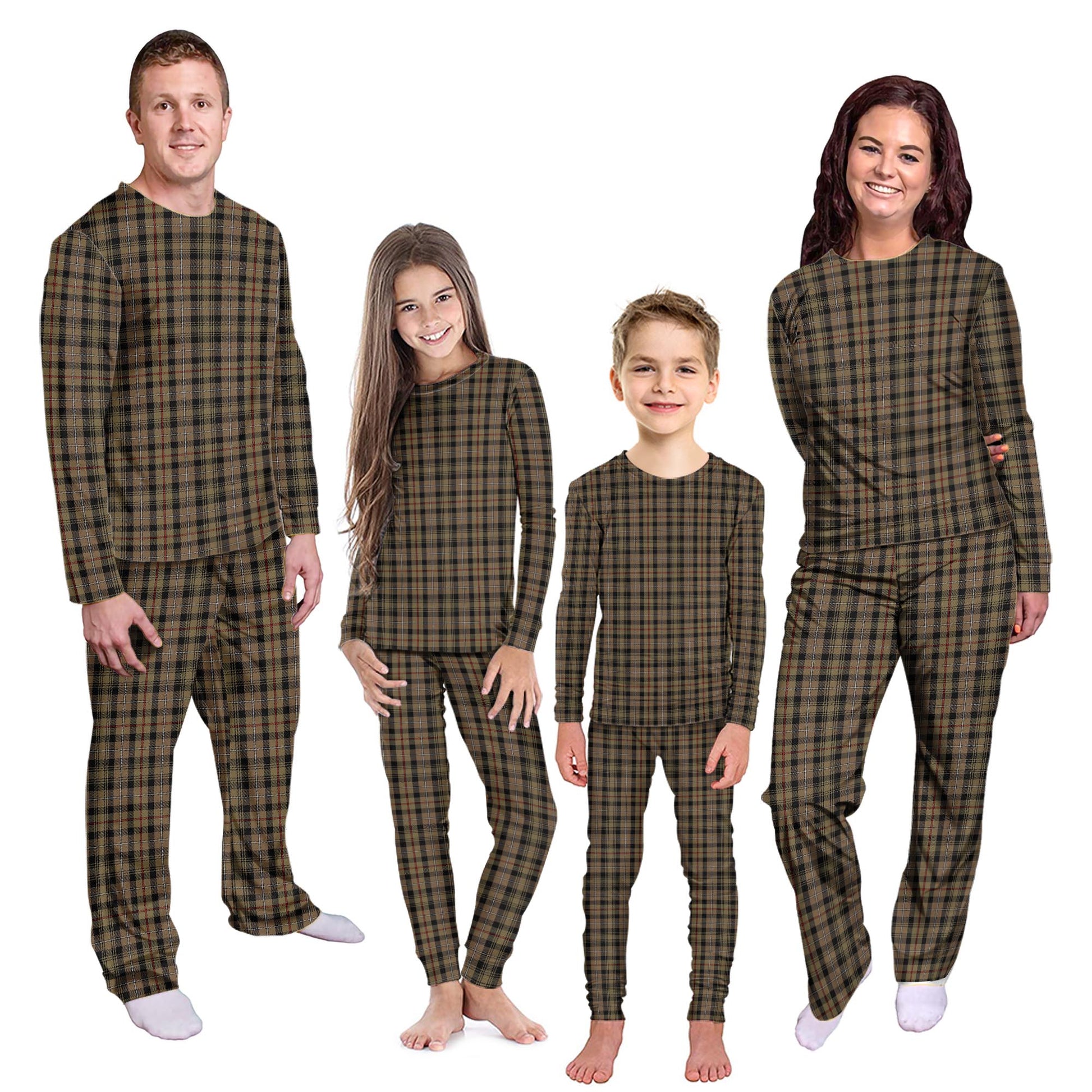 MacKenzie Hunting Tartan Pajamas Family Set Kid - Tartan Vibes Clothing