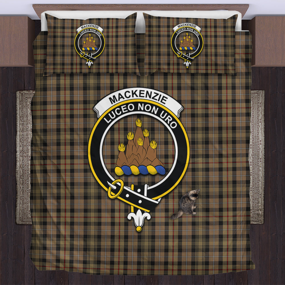 MacKenzie Hunting Tartan Bedding Set with Family Crest US Bedding Set - Tartan Vibes Clothing