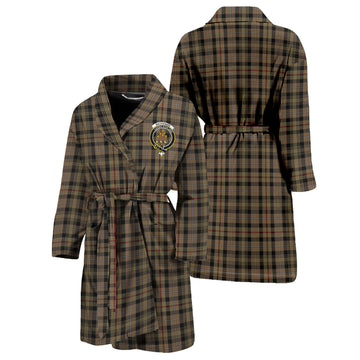 MacKenzie Hunting Tartan Bathrobe with Family Crest